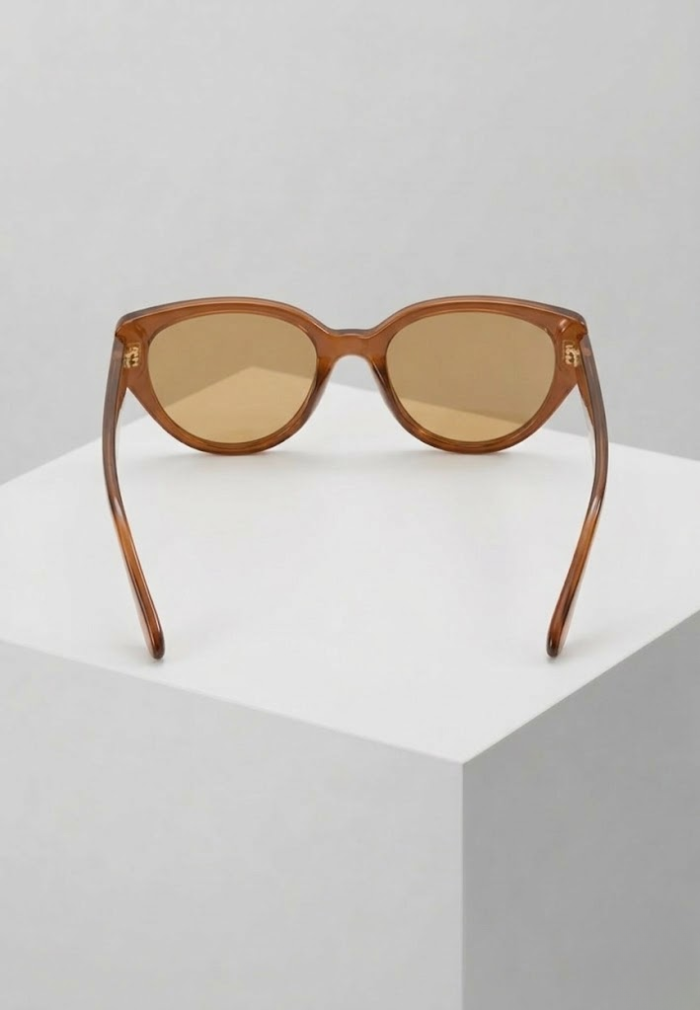 Caramel Cat-Eye Sunglasses – Brown Frame / Amber Lens