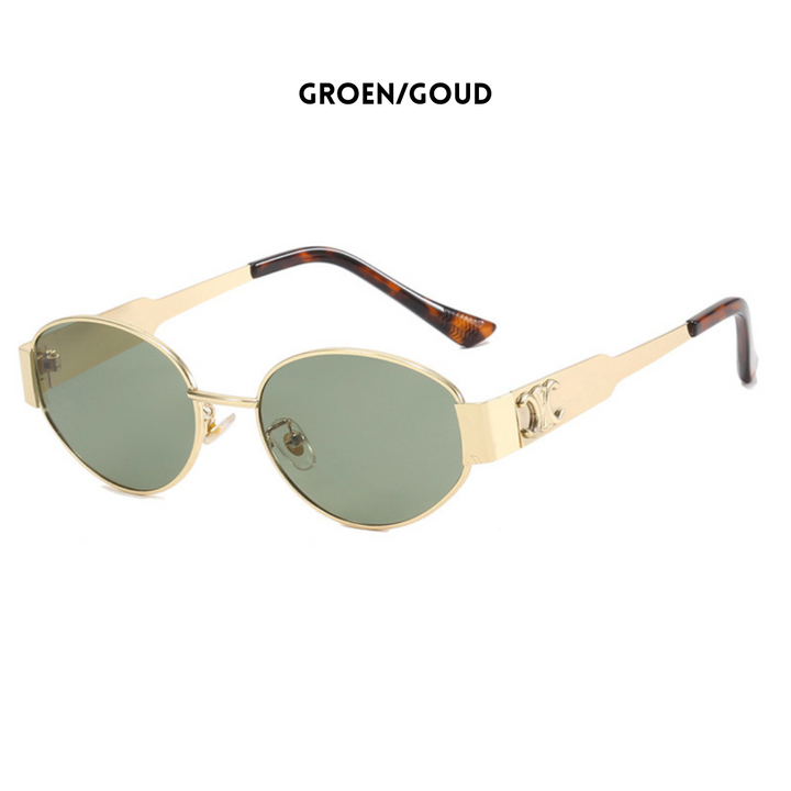 Isya | Gouden Zonnebril voor Dames – Trendy Vintage Design
